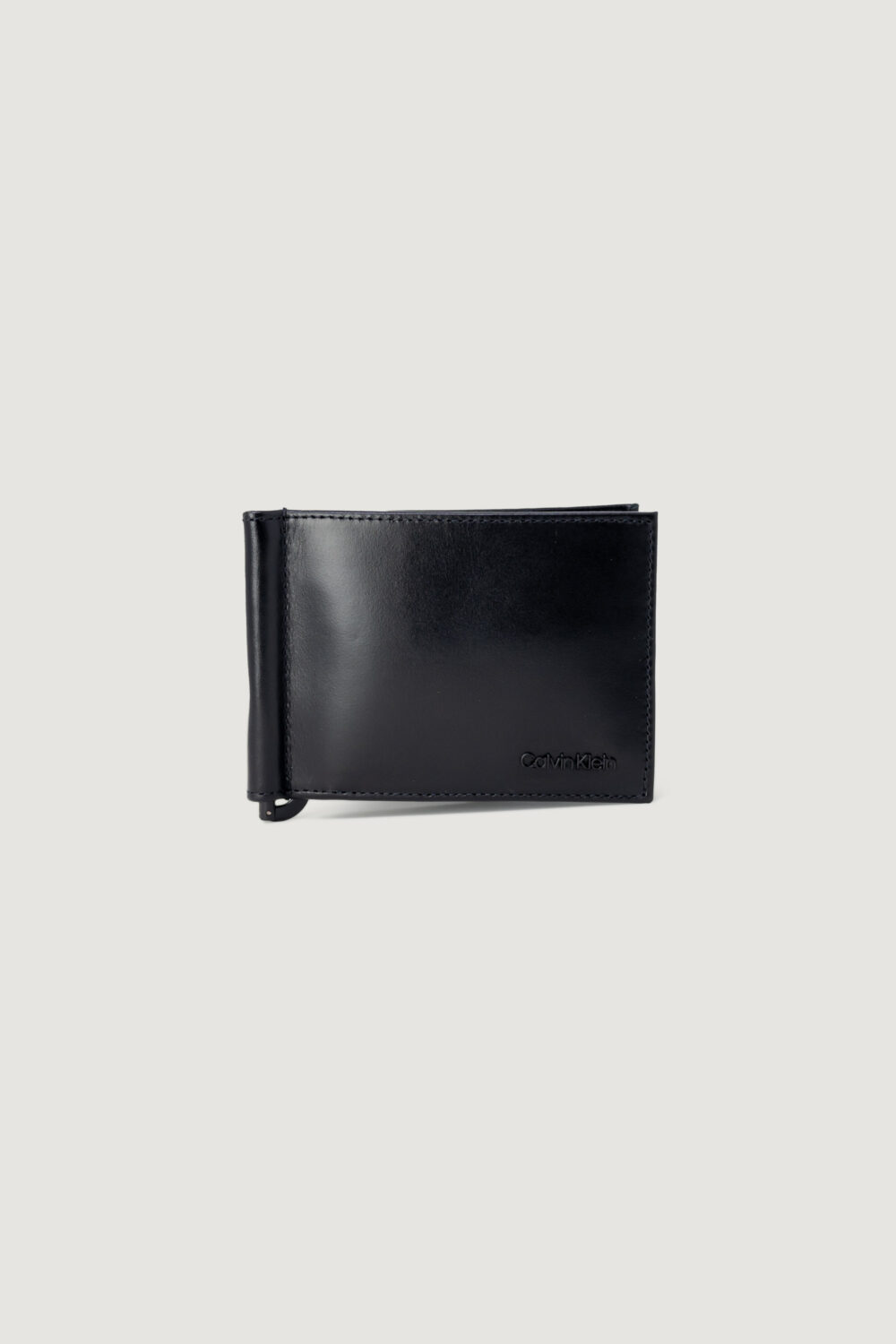 Portafoglio senza portamonete Calvin Klein ck median bifold 6cc w/clip Nero - Foto 1