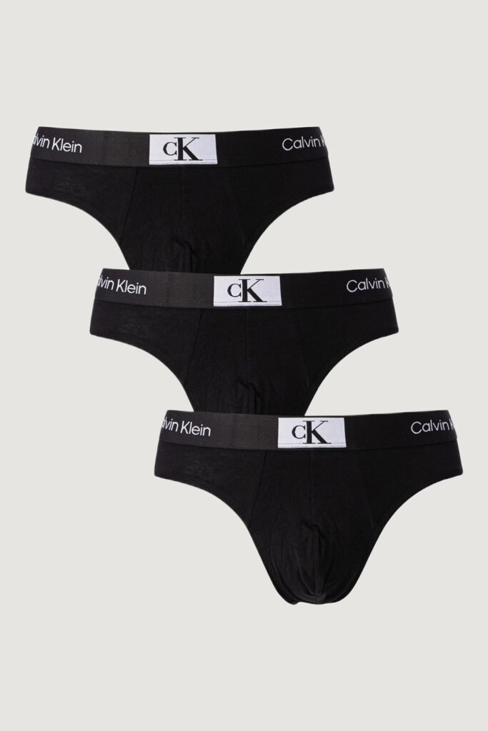 Slip Calvin Klein Underwear hip brief 3pk Nero