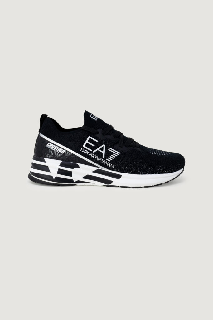 Sneakers EA7 triple logo Black-White