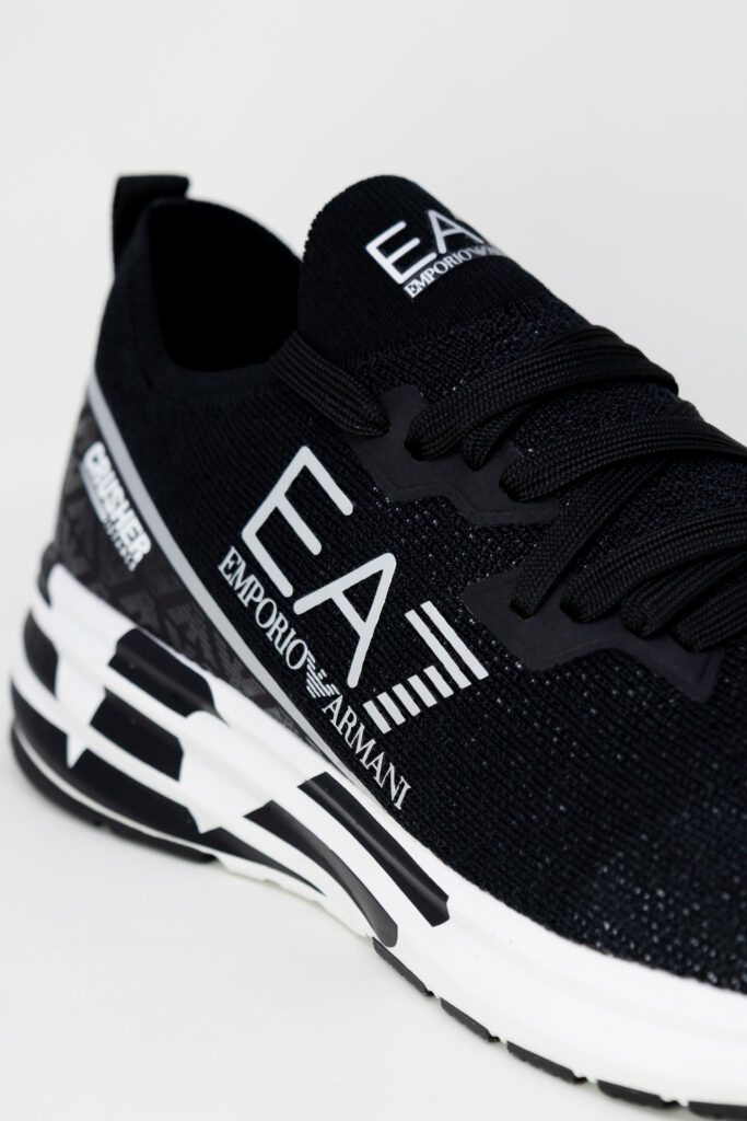 Sneakers EA7 triple logo Black-White
