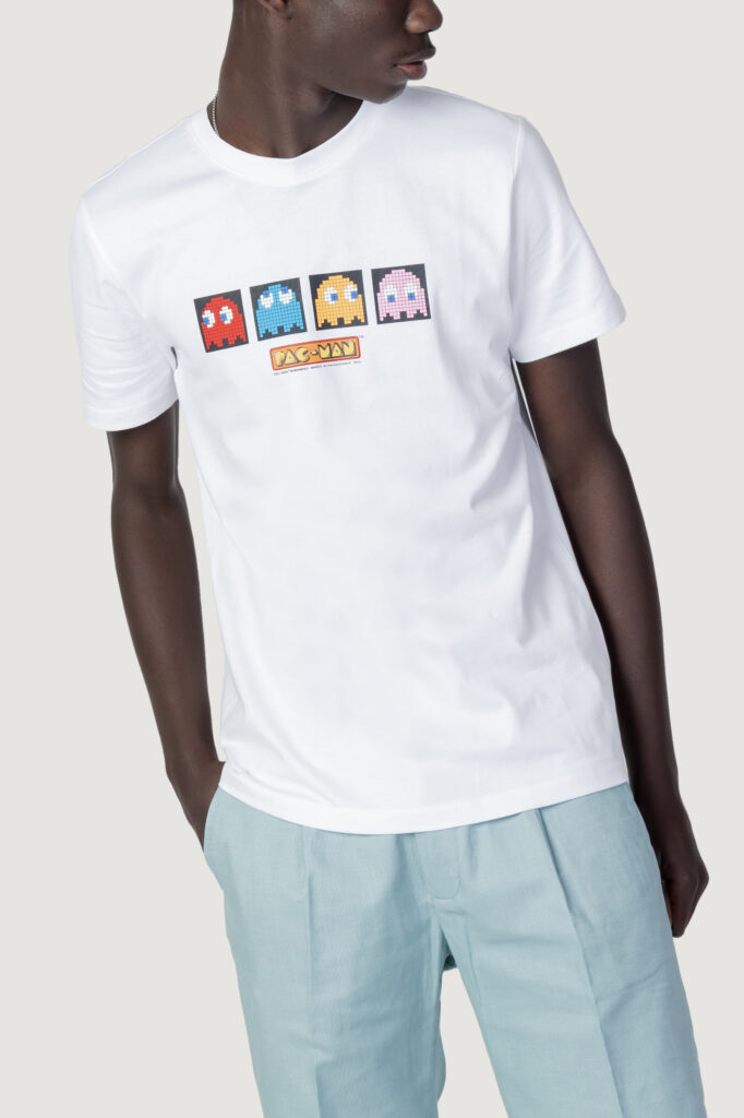 T-shirt Antony Morato pac-man regular  fit Bianco