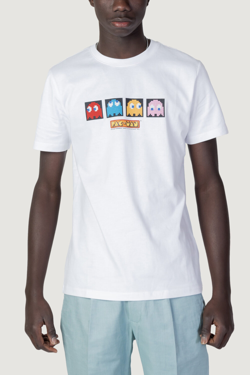 T-shirt Antony Morato pac-man regular fit Bianco - Foto 5