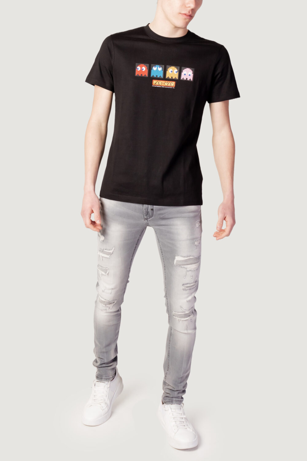 T-shirt Antony Morato pac-man regular fit Nero - Foto 5