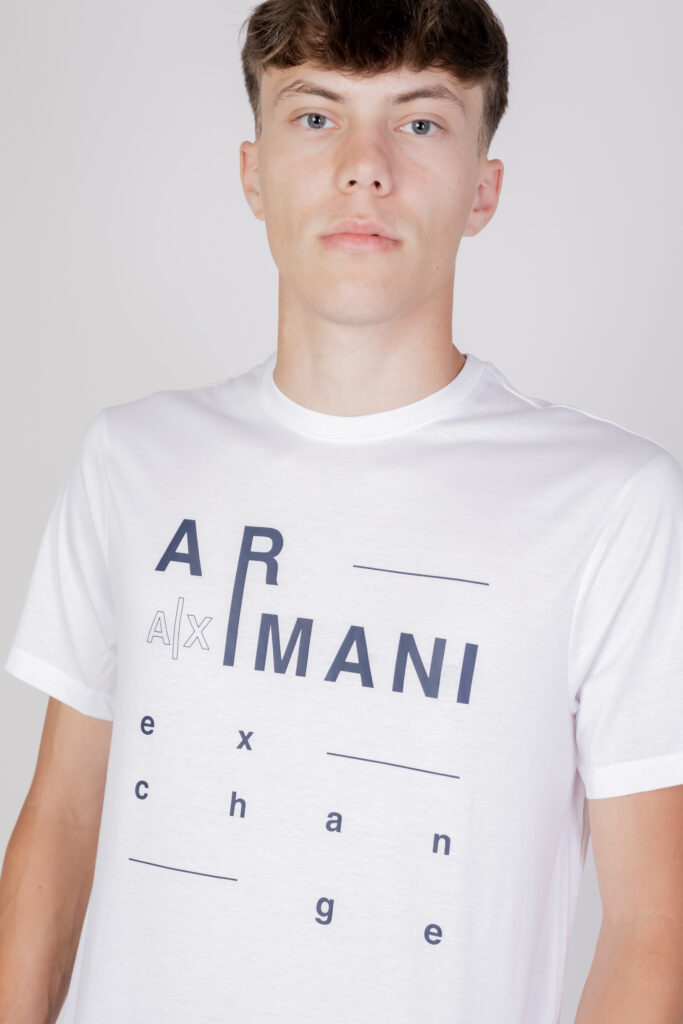 T-shirt Armani Exchange logo Bianco