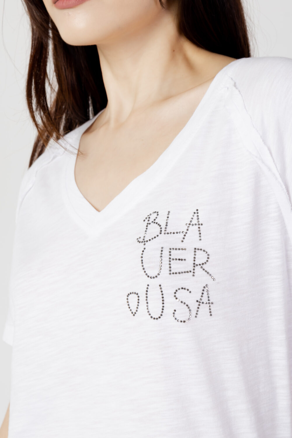 T-shirt Blauer. logo laterale Bianco - Foto 2