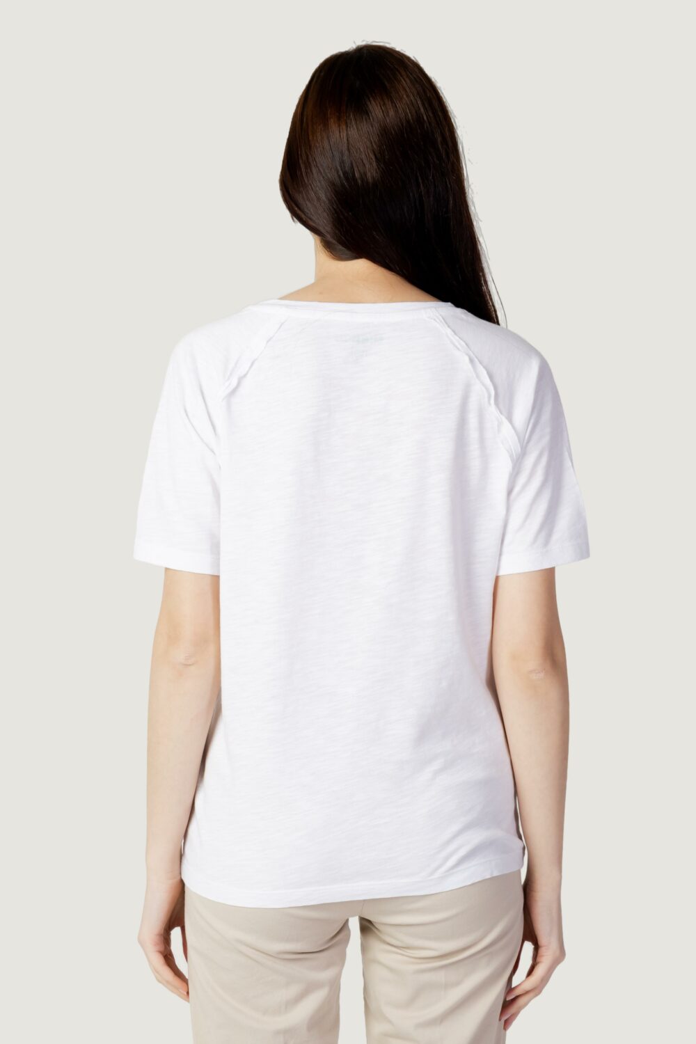 T-shirt Blauer. logo laterale Bianco - Foto 3