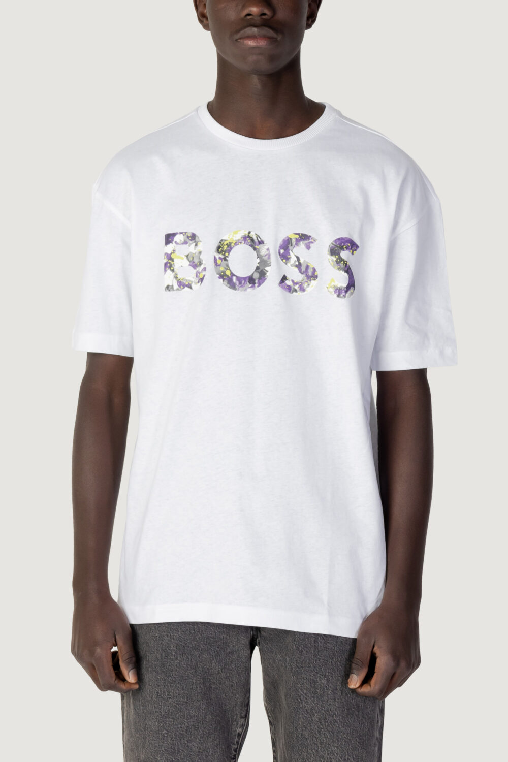 T-shirt Boss tee lotus Bianco - Foto 1