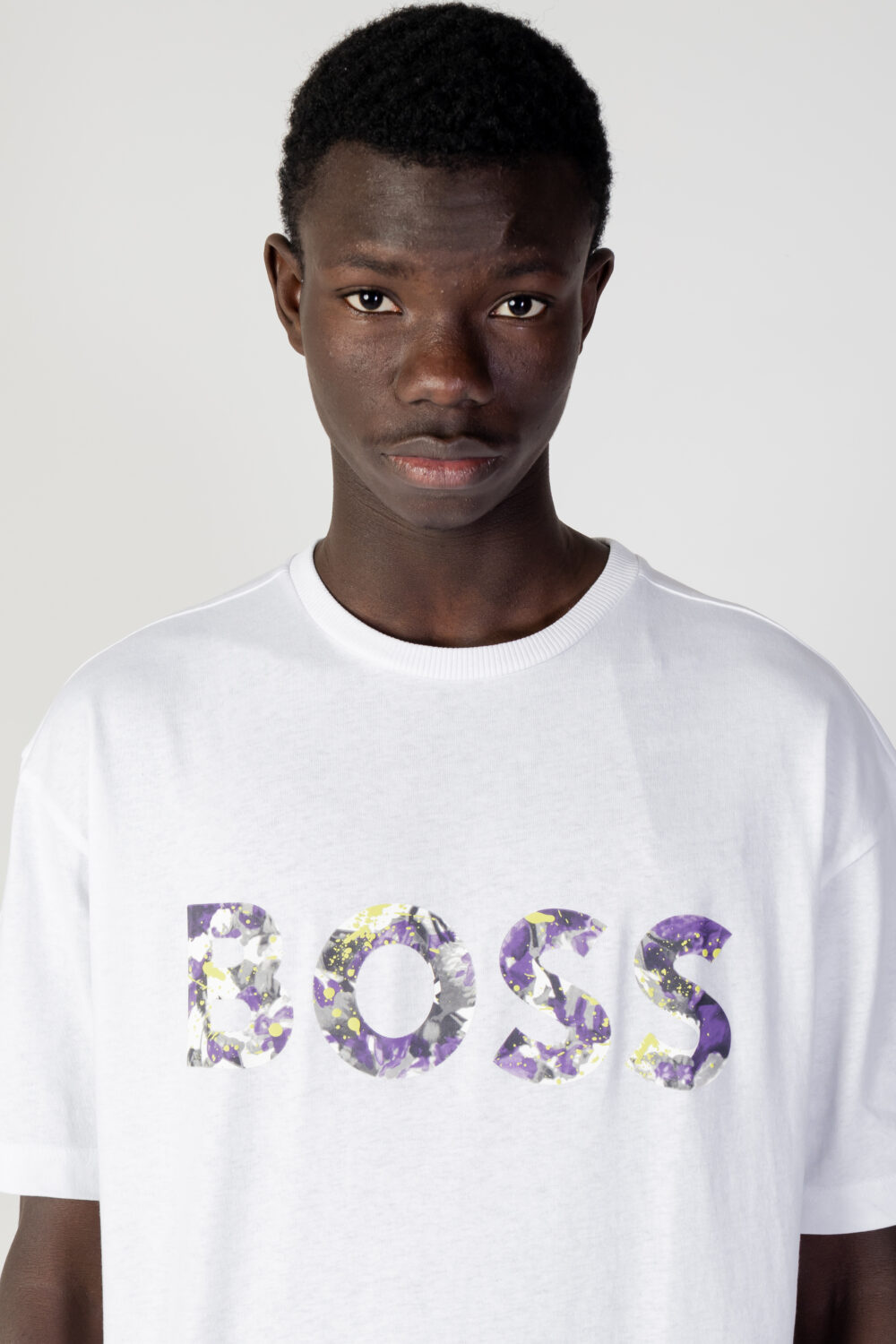 T-shirt Boss tee lotus Bianco - Foto 2