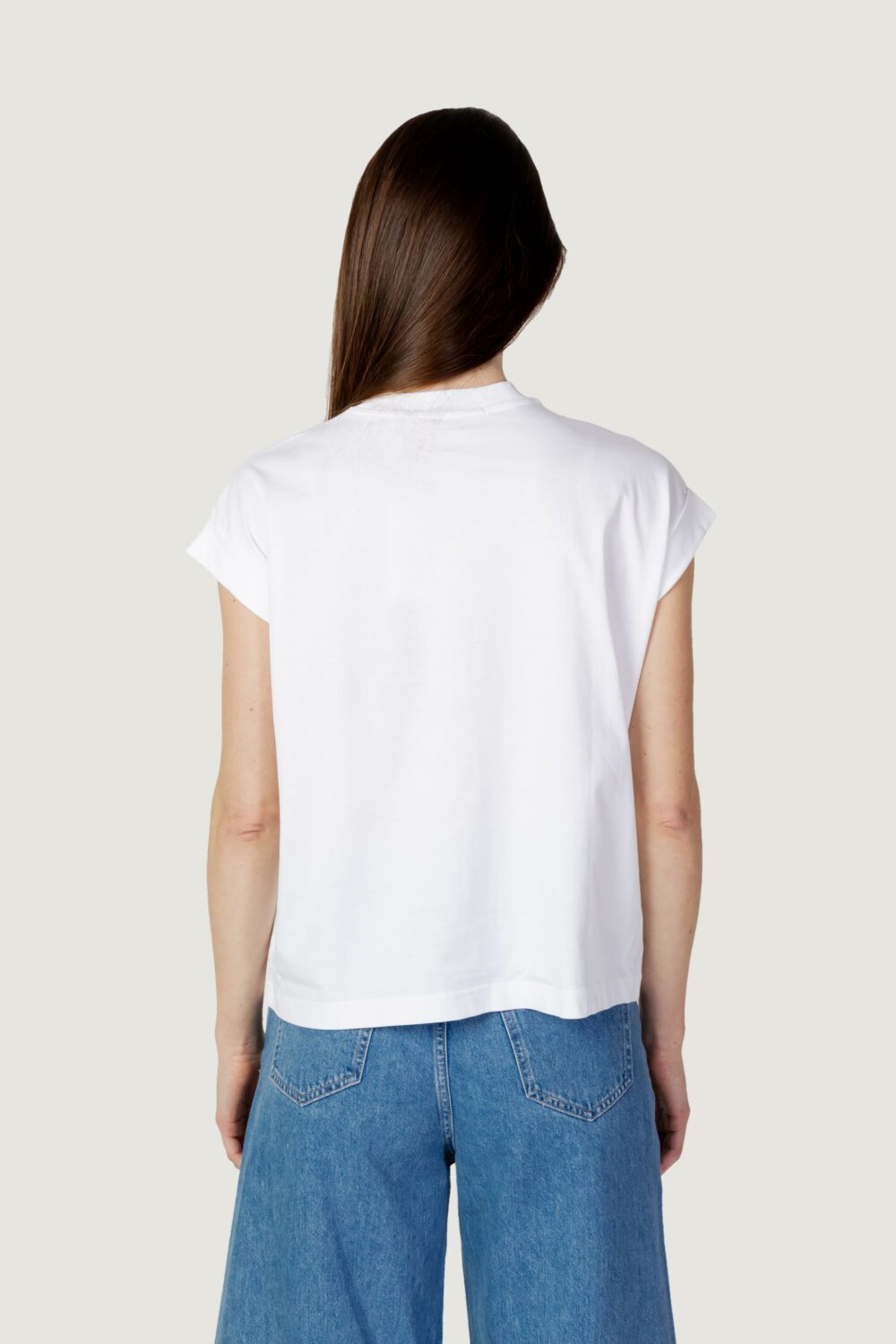 T-shirt Calvin Klein Jeans archival monologo re Bianco - Foto 3