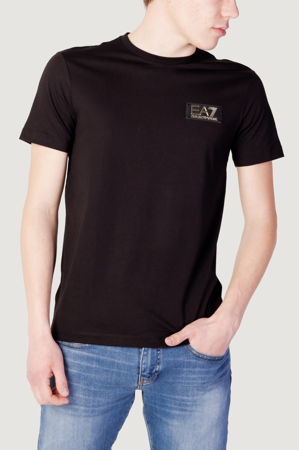 T-shirt EA7 patch logo Nero - Foto 1