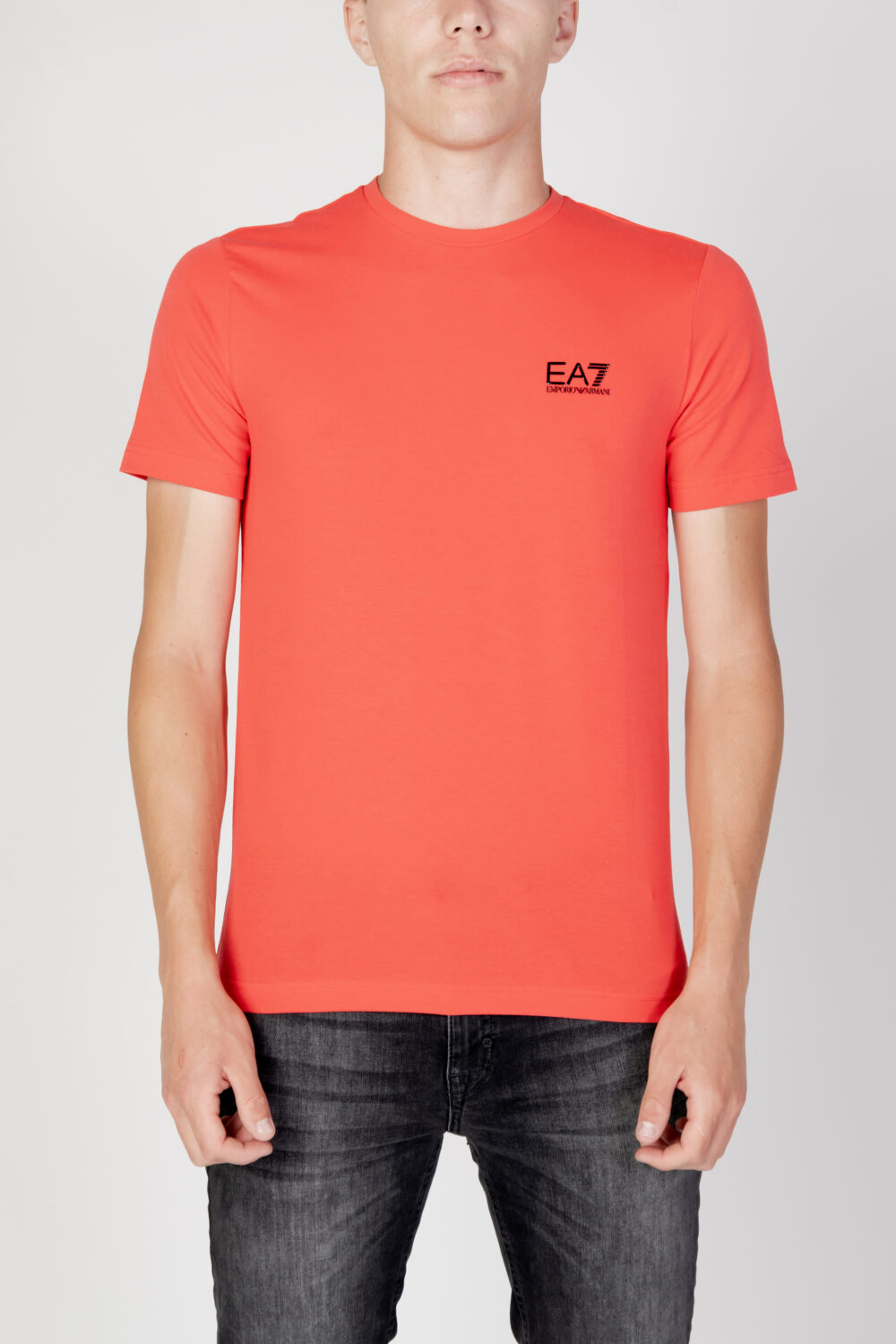 T-shirt EA7 logo Rosso - Foto 4