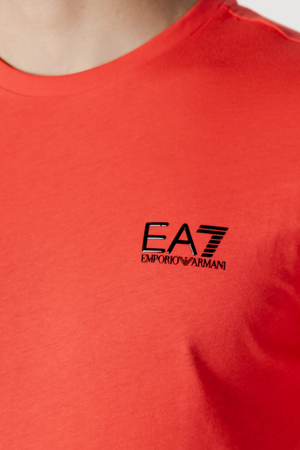 T-shirt EA7 logo piccolo Rosso - Foto 2