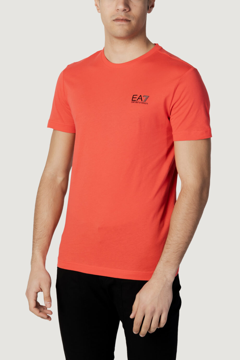 T-shirt EA7 logo piccolo Rosso - Foto 5