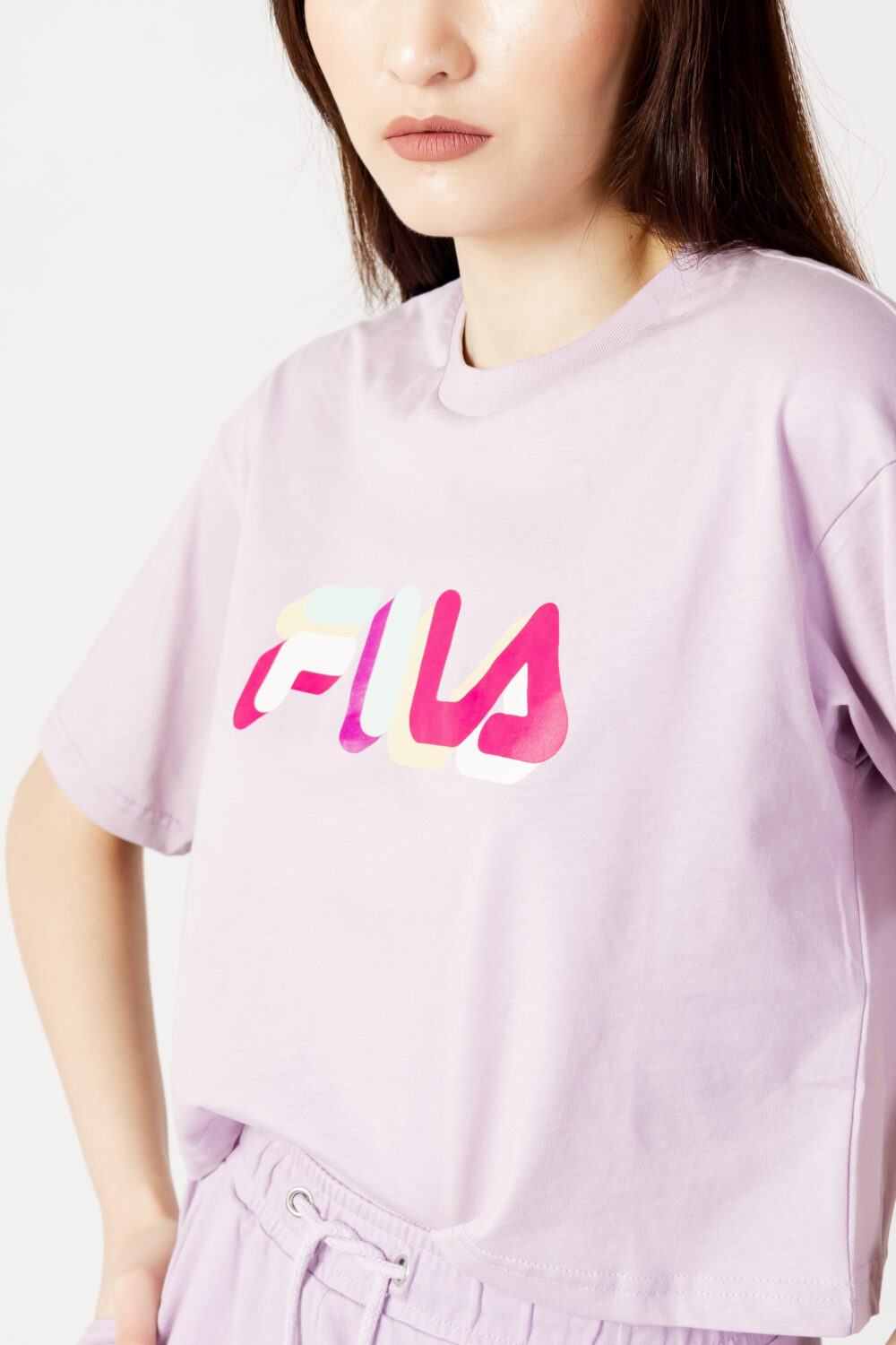 T-shirt Fila beuna cropped graphic tee Lilla - Foto 2
