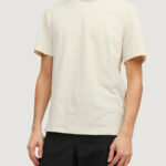 T-shirt Jack Jones jprcc soft linen blend tee ss solid ln Panna - Foto 1