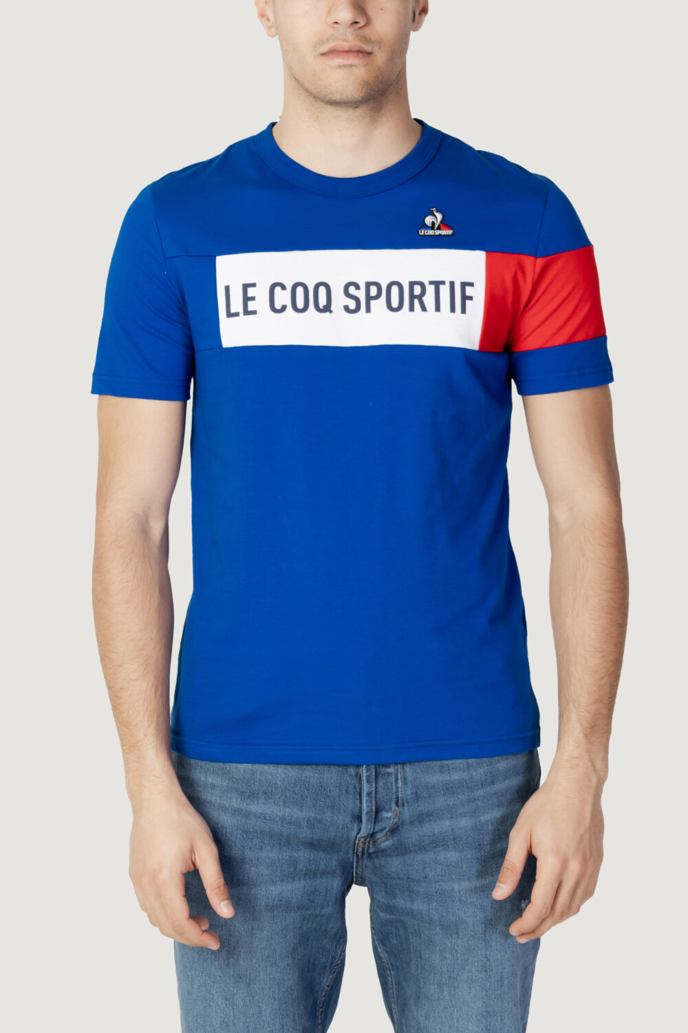 T-shirt LE COQ SPORTIF tri tee ss n°1 Blu - Foto 1