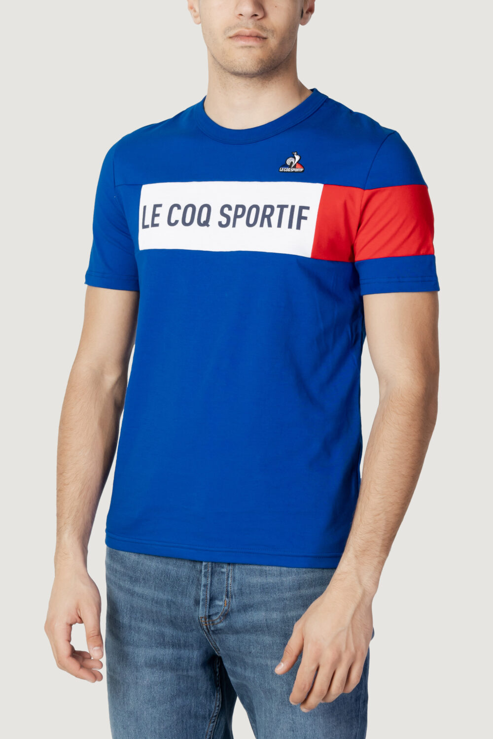 T-shirt LE COQ SPORTIF tri tee ss n°1 Blu - Foto 5