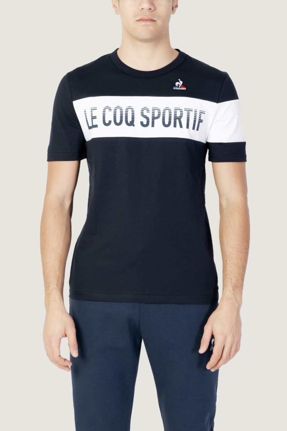 T-shirt LE COQ SPORTIF bat tee ss n°2 Blue scuro - Foto 1