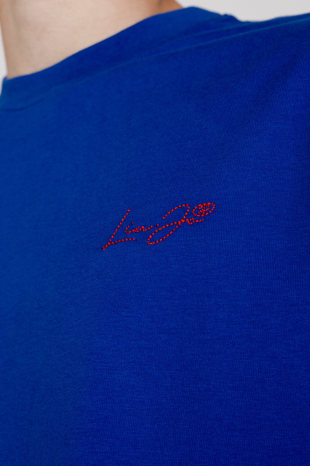 T-shirt Liu-Jo logo ricamo Azzurro - Foto 2