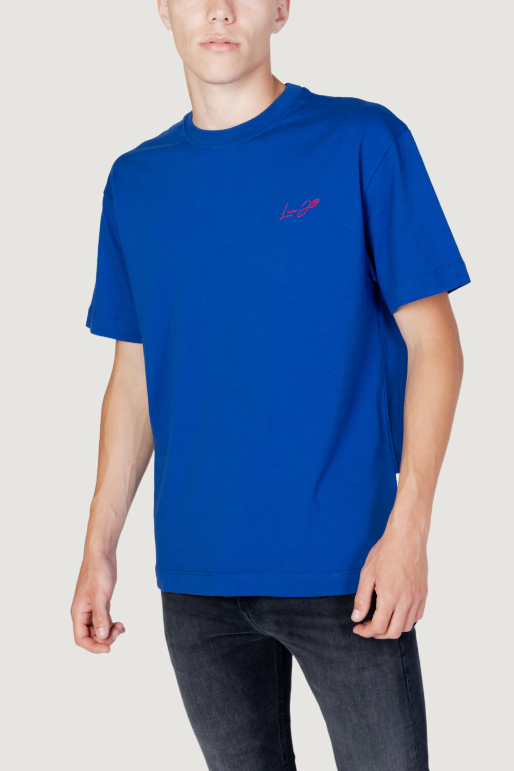 T-shirt Liu-Jo logo ricamo Azzurro - Foto 4