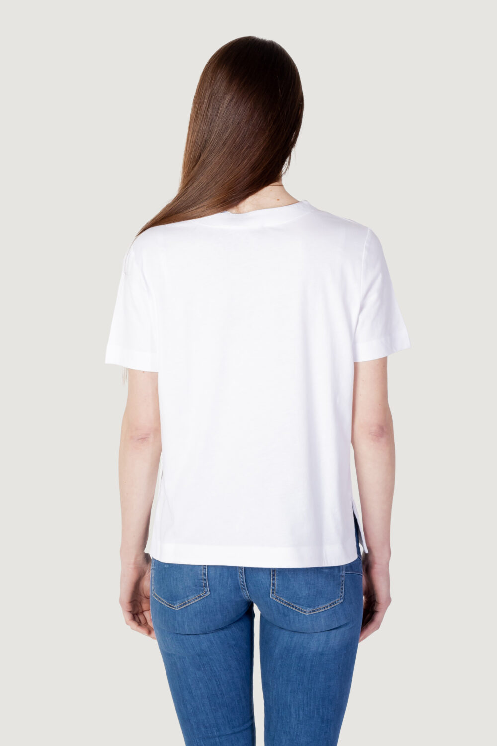 T-shirt Love Moschino ricamo logo Bianco - Foto 4