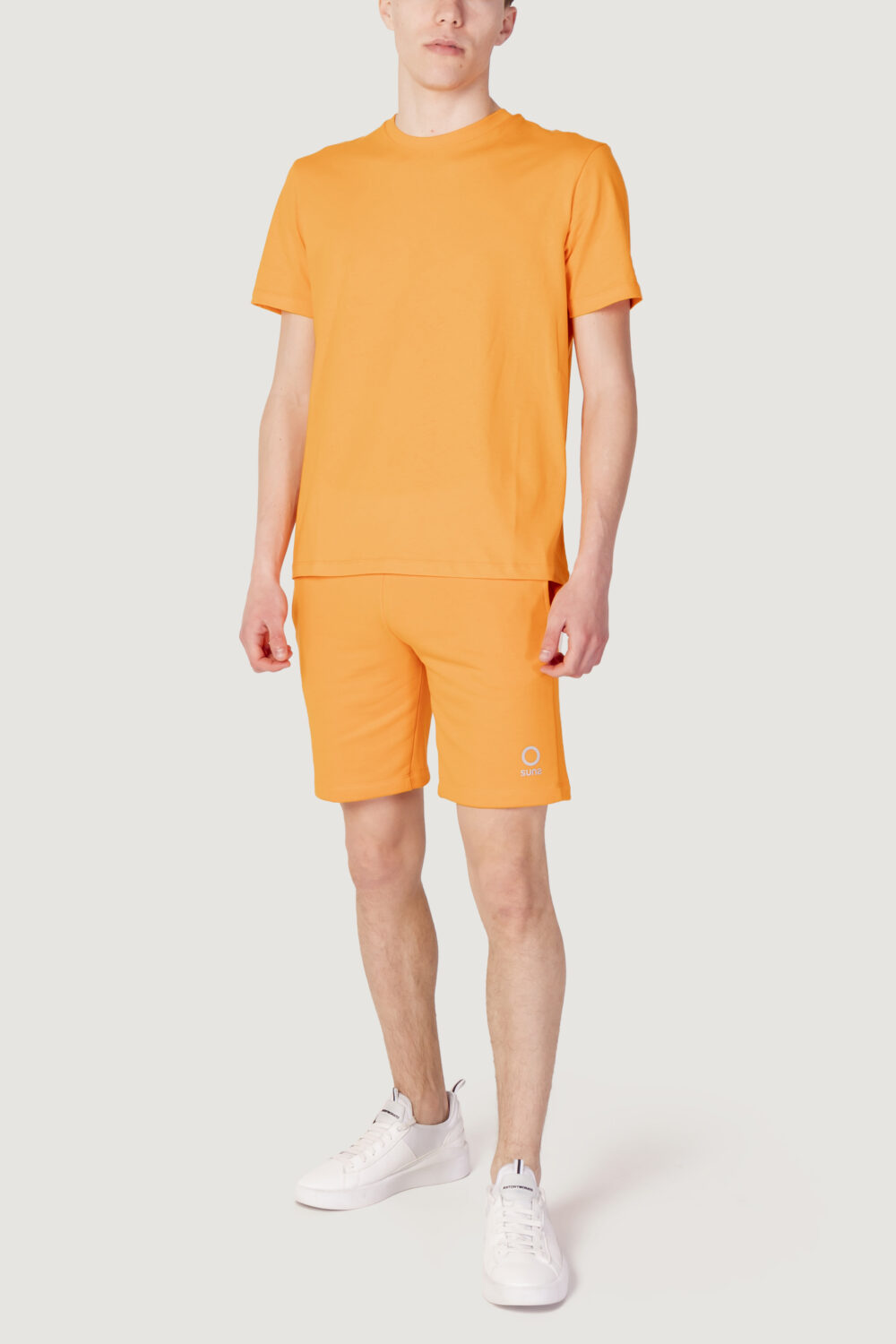 T-shirt Suns paolo basic logo Arancione - Foto 2