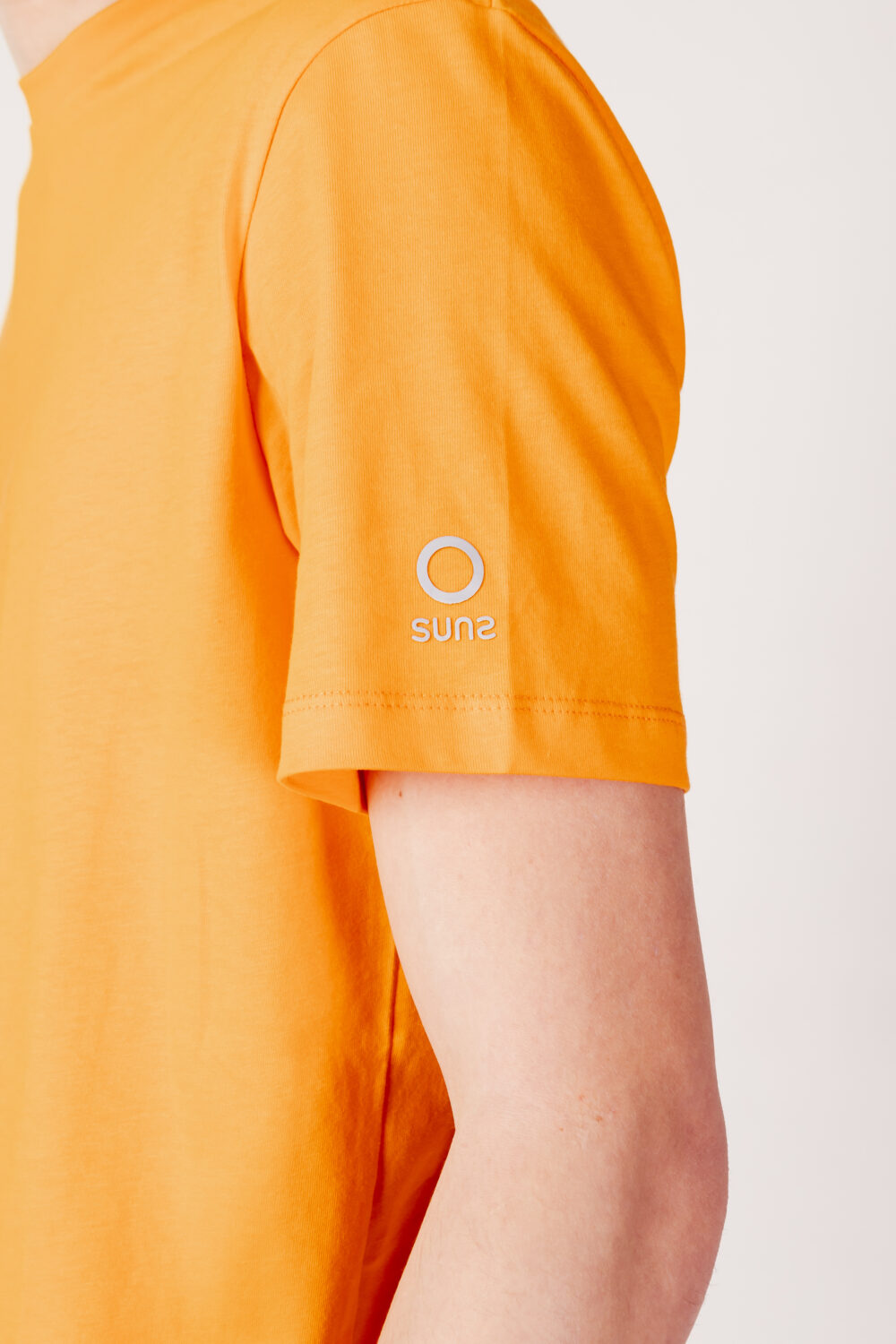 T-shirt Suns paolo basic logo Arancione - Foto 4