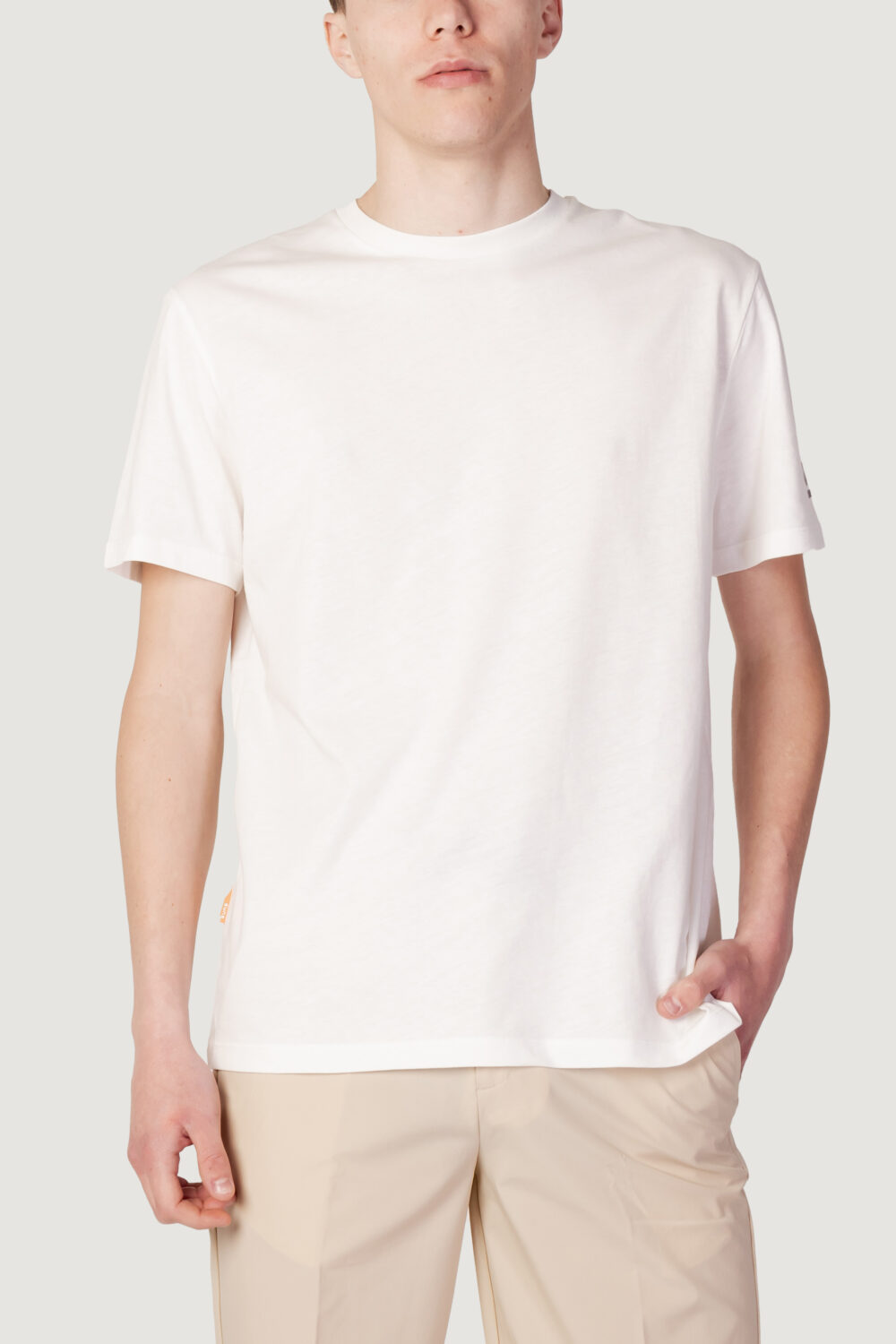 T-shirt Suns paolo basic logo Bianco - Foto 1