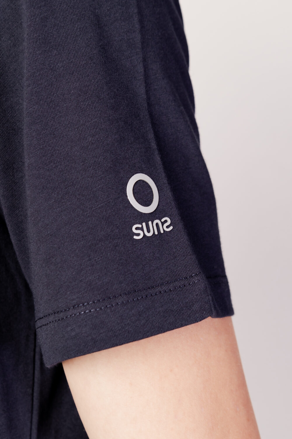 T-shirt Suns paolo basic logo Blu marine - Foto 2