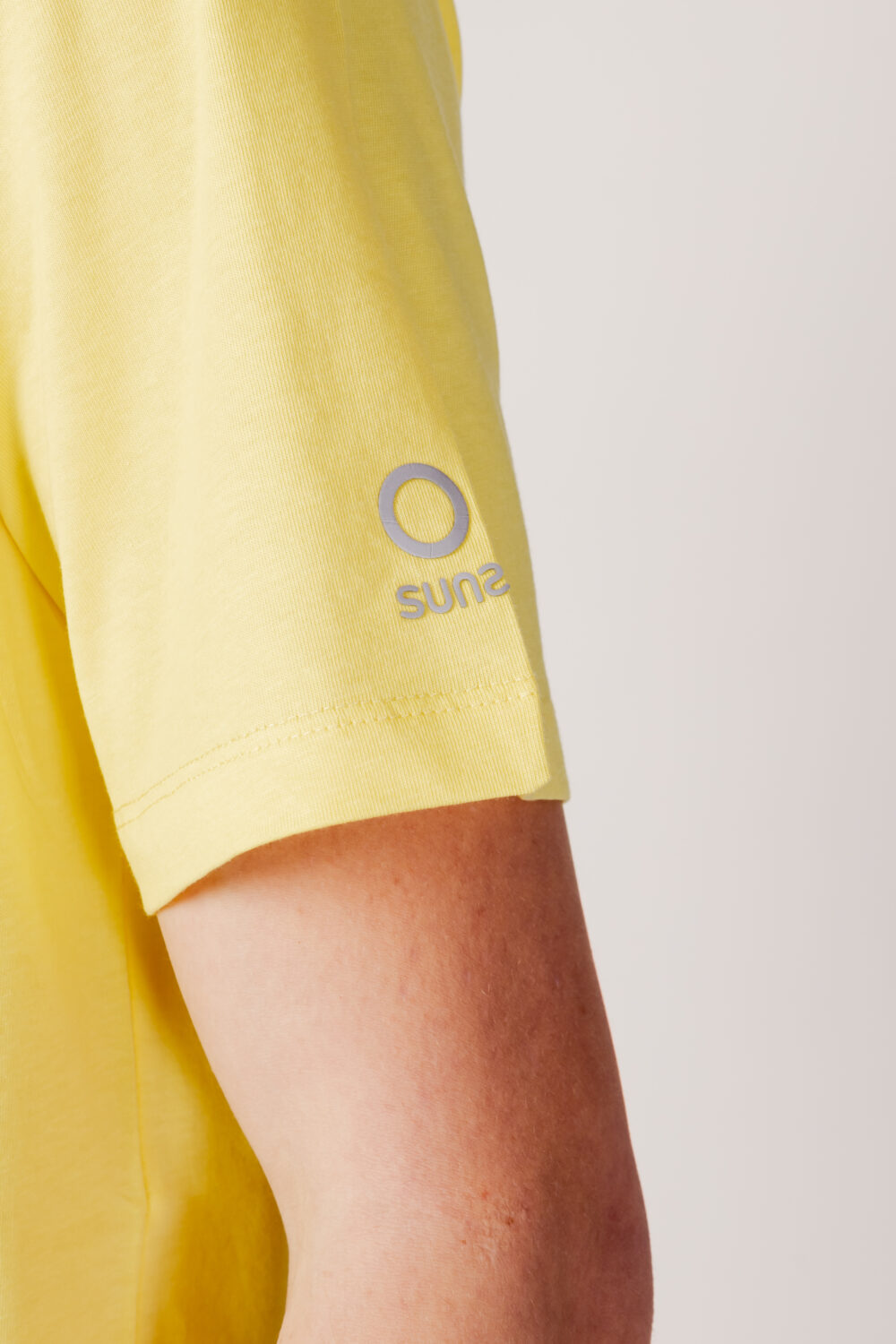 T-shirt Suns paolo basic logo Giallo - Foto 2