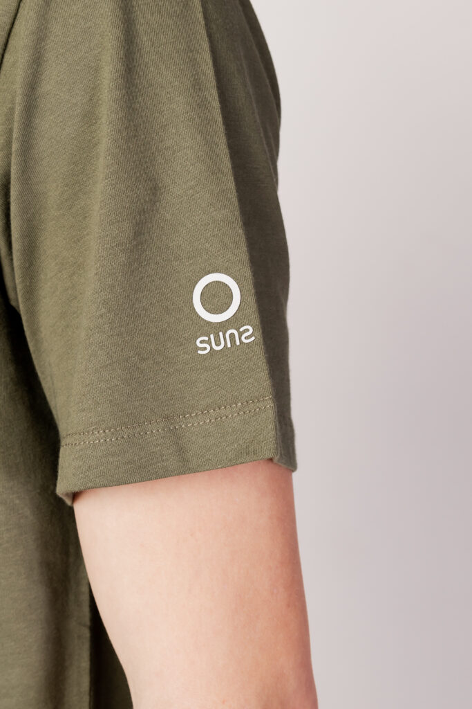 T-shirt Suns paolo basic logo Verde Oliva