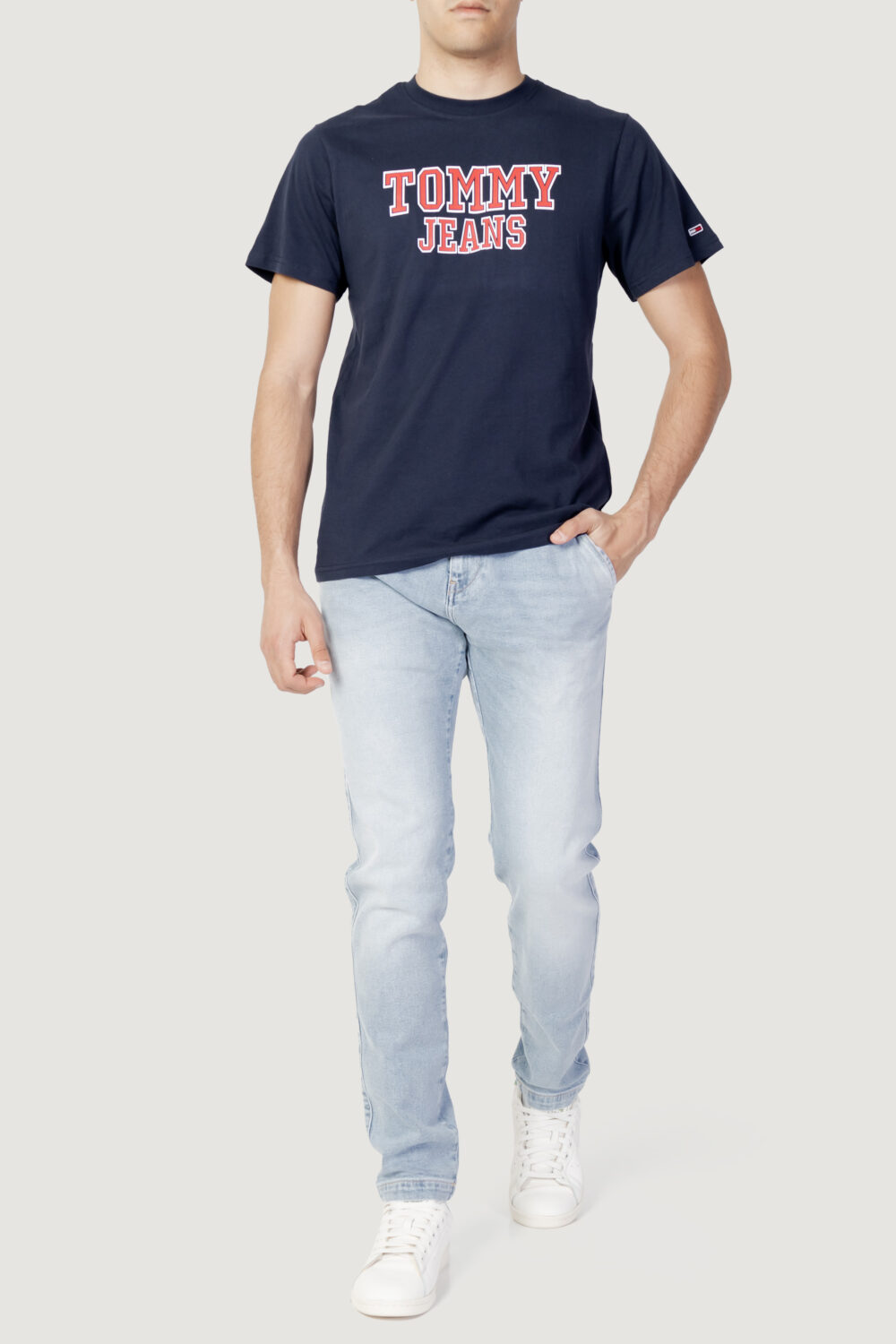 T-shirt Tommy Hilfiger Jeans tjm essential tj tee Blu - Foto 5