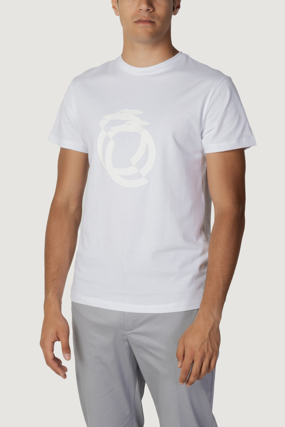 T-shirt Trussardi Beachwear basic with metal logo Bianco - Foto 1