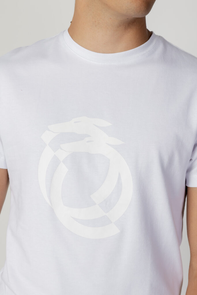 T-shirt Trussardi Beachwear basic with metal logo Bianco
