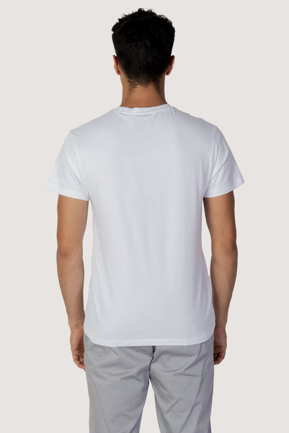 T-shirt Trussardi Beachwear basic with metal logo Bianco - Foto 3