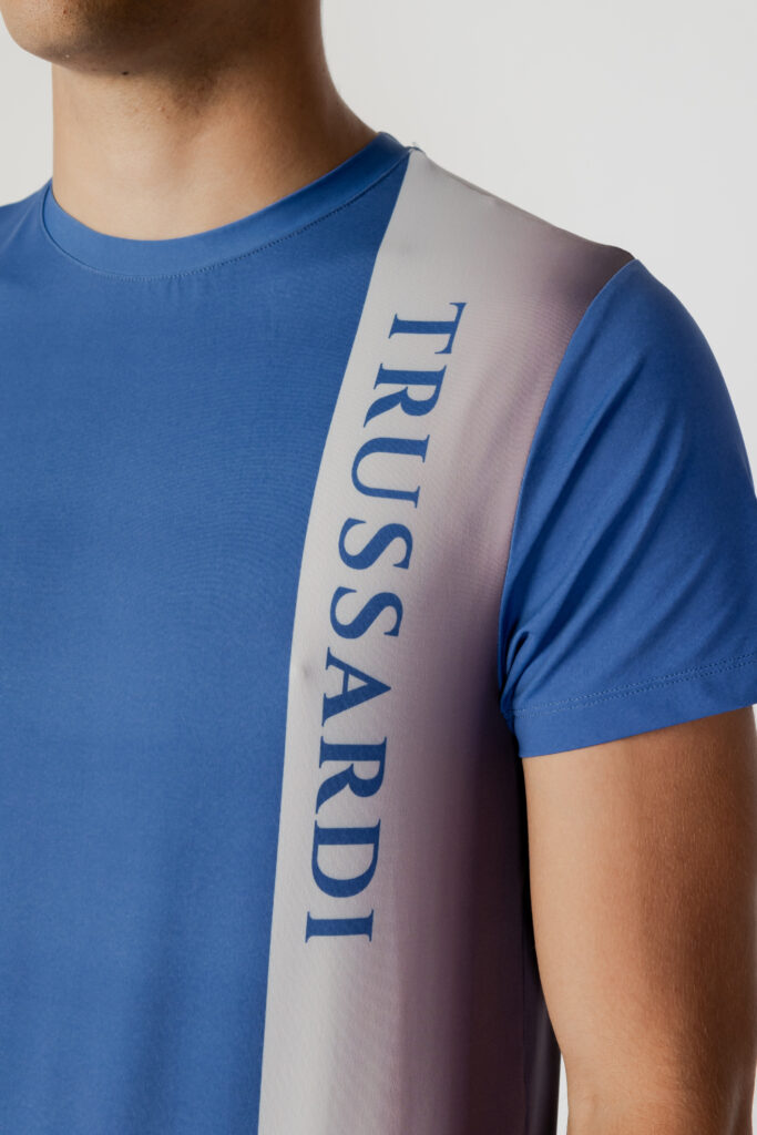 T-shirt Trussardi Beachwear logo laterale Blu