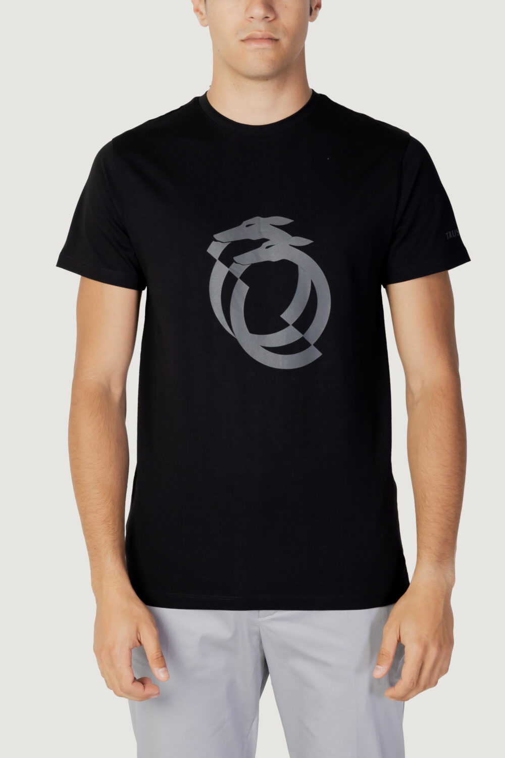 T-shirt Trussardi Beachwear basic with metal logo Nero - Foto 1