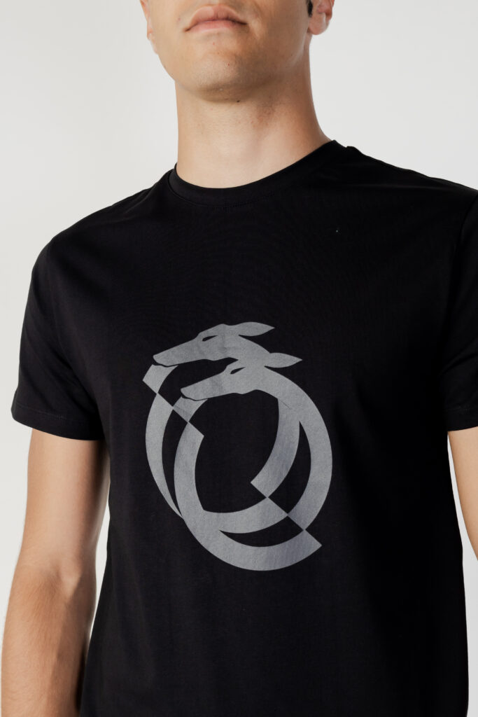 T-shirt Trussardi Beachwear basic with metal logo Nero