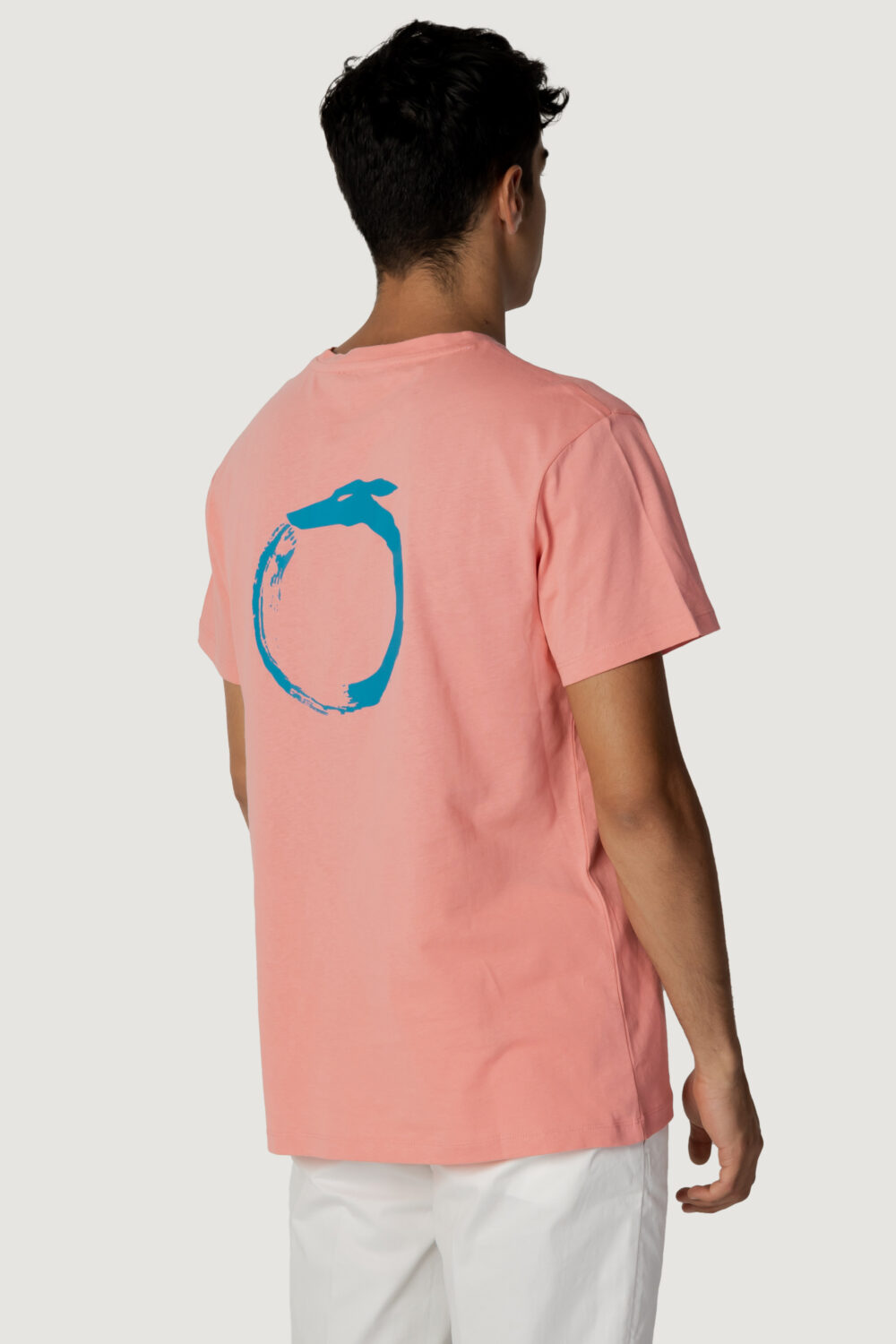 T-shirt Trussardi Beachwear logo Pesca - Foto 3