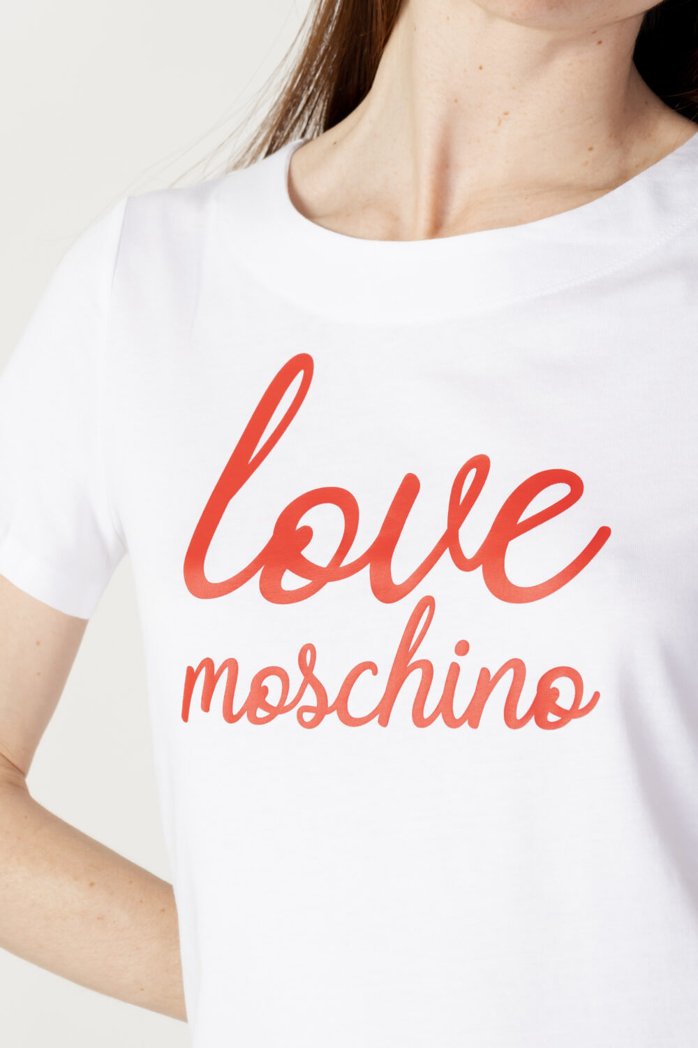 Vestito corto Love Moschino stampa logo Bianco - Foto 2