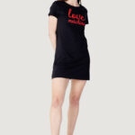 Vestito corto Love Moschino stampa logo Nero - Foto 1