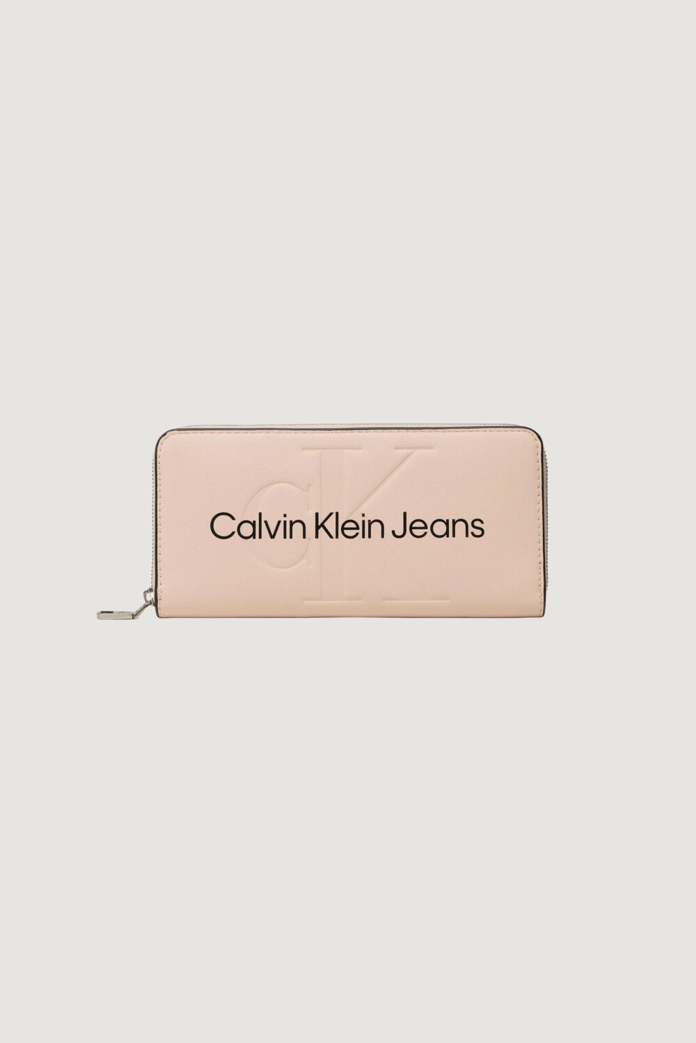 Portafoglio grande Calvin Klein Jeans zip around Rosa Cipria - Foto 1