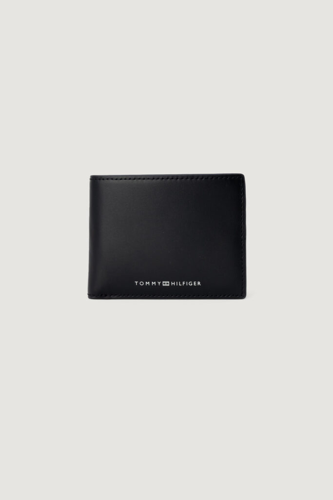 Portafoglio senza portamonete Tommy Hilfiger modern leather mini cc Nero