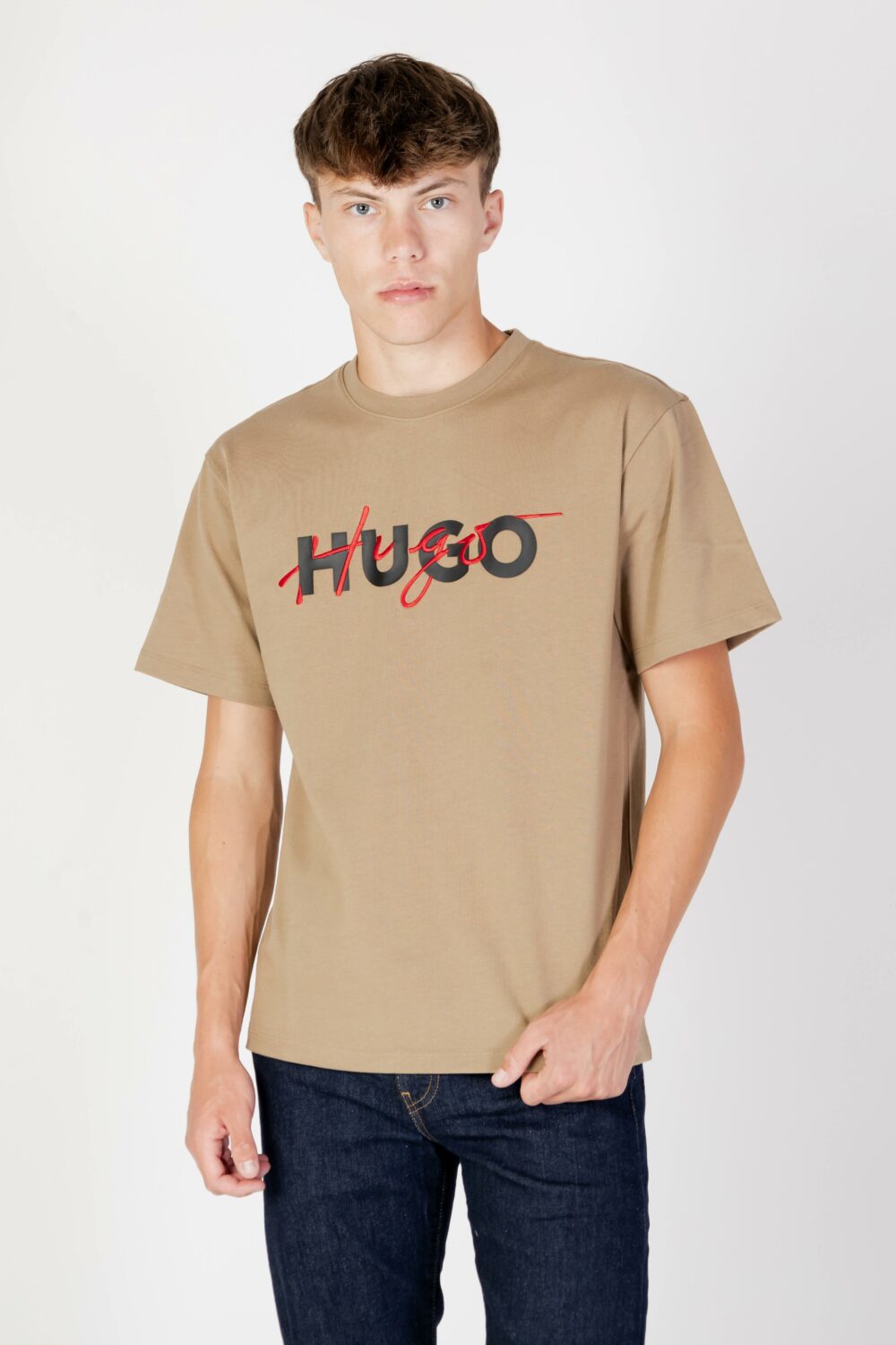 T-shirt Hugo dakaishi Marrone - Foto 1