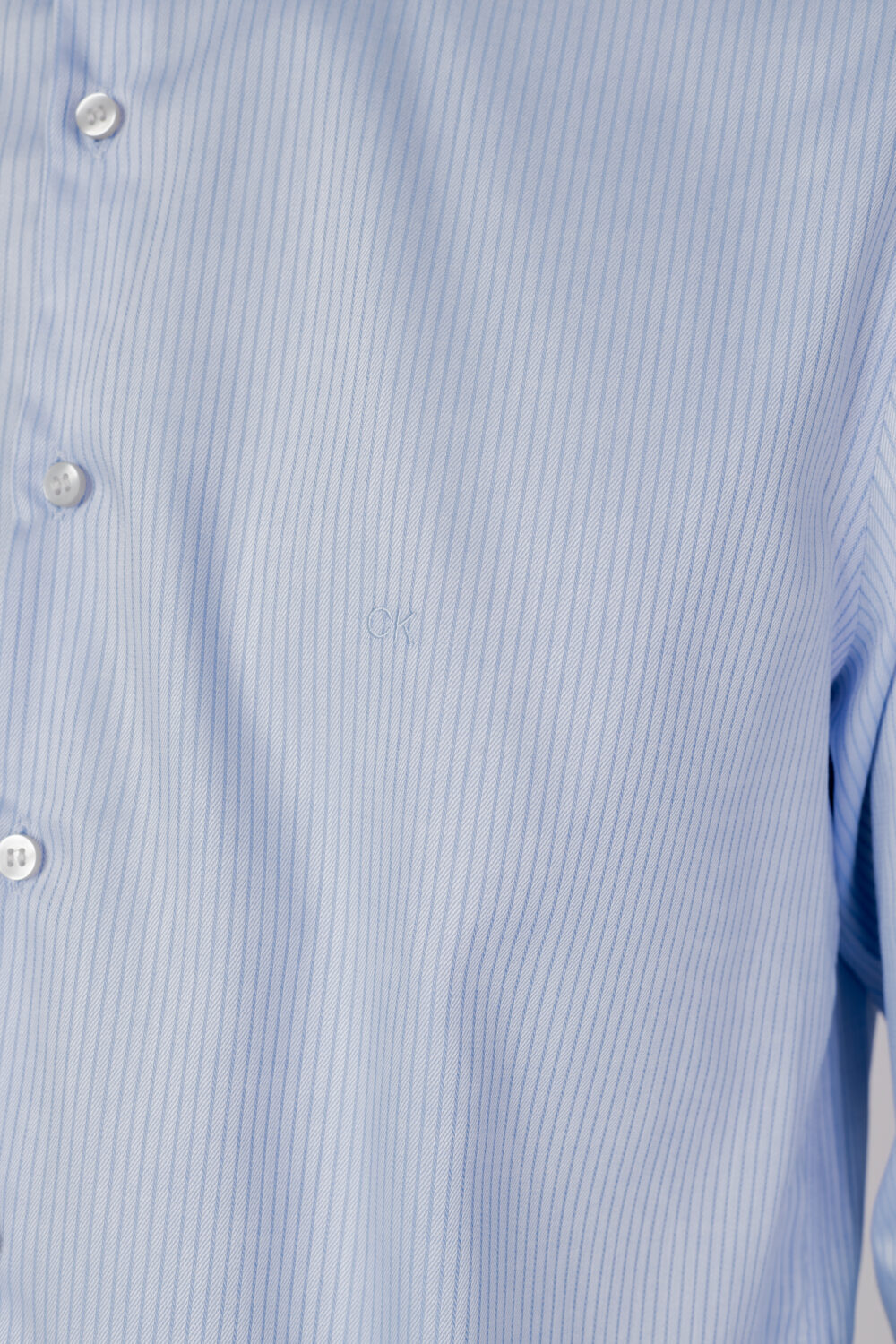 Camicia manica lunga Calvin Klein stretch collar strip k10k1105490gy Blu Chiaro - Foto 3