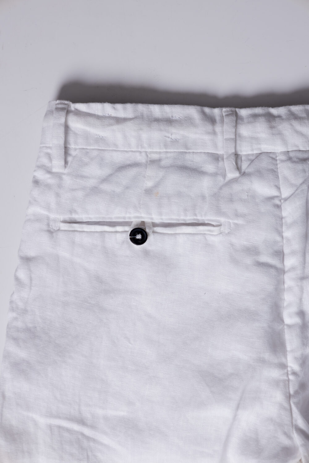 Pantaloni Borghese fallato Bianco - Foto 4