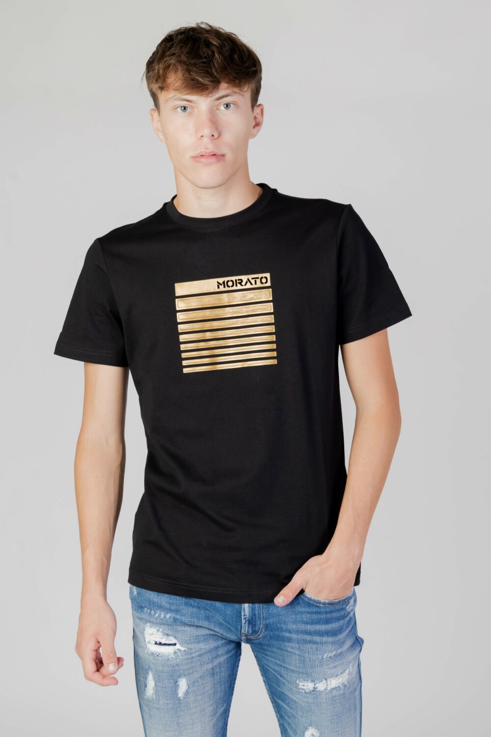 T-shirt Antony Morato regular fit in cotone Nero - Foto 1
