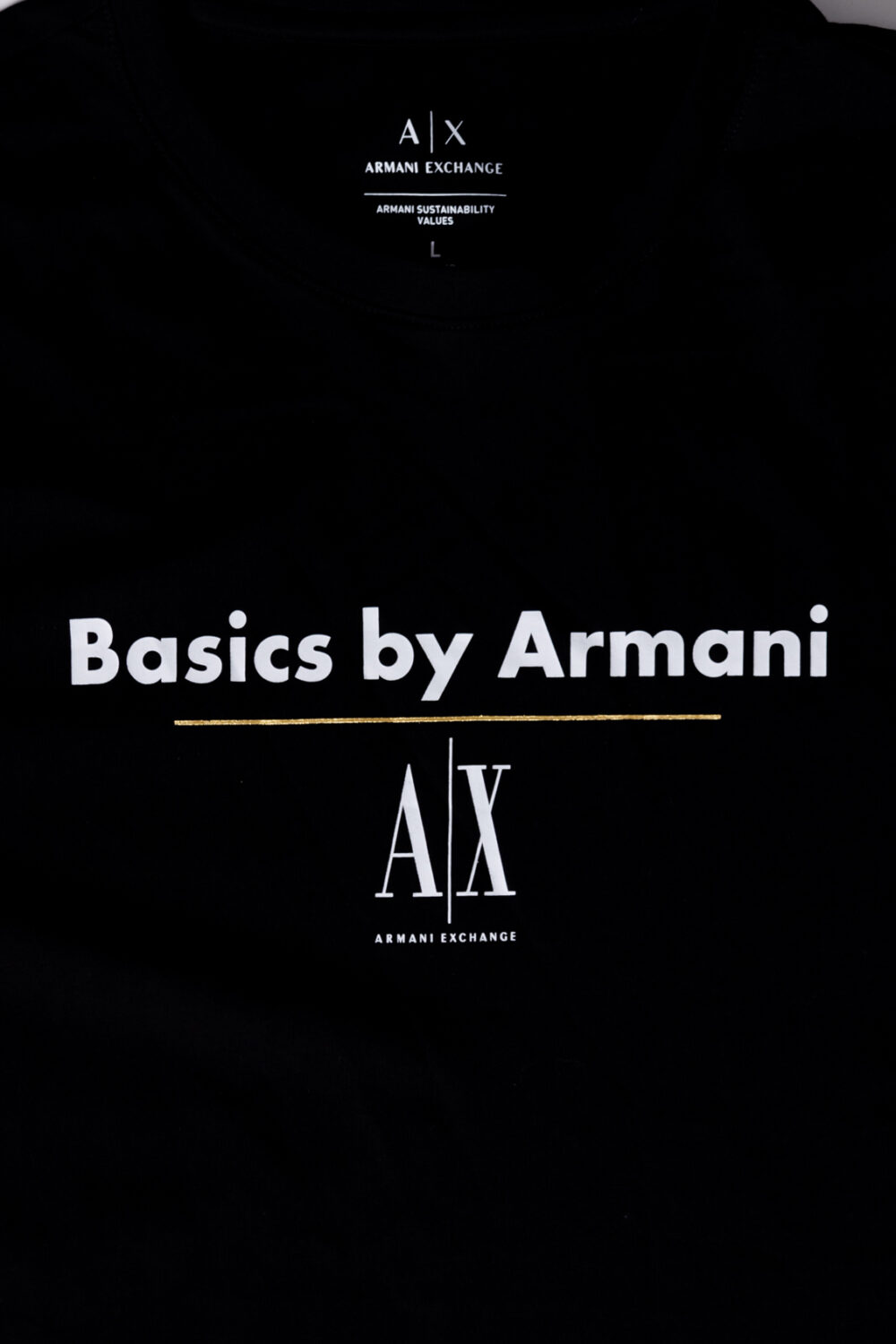 T-shirt Armani Exchange Nero - Foto 2