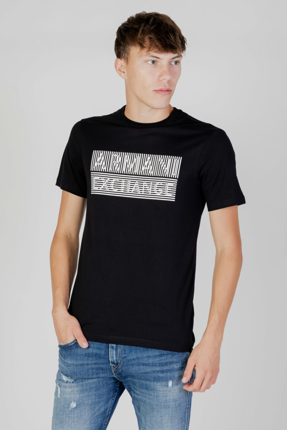 T-shirt Armani Exchange Nero - Foto 1