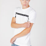 T-shirt Calvin Klein Jeans logo tape tee Bianco - Foto 1